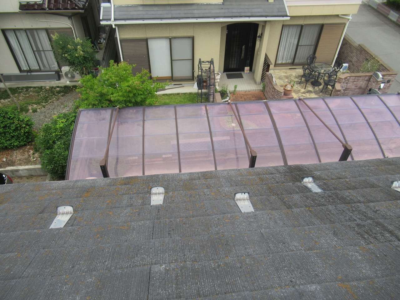 屋根塗装工事・前