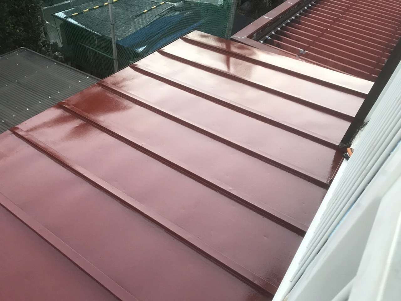 甲府市 下屋根塗装工事