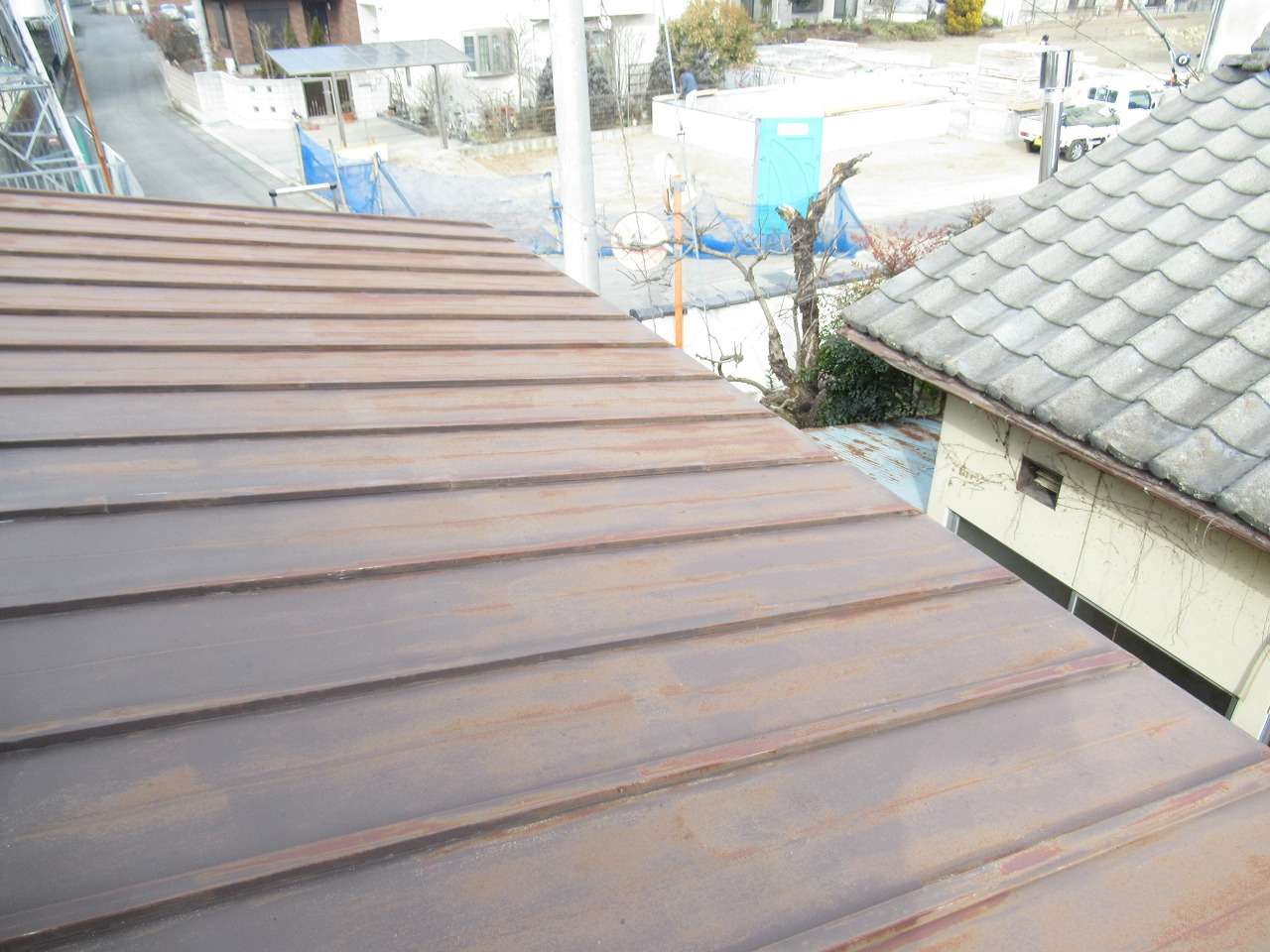 甲斐市　屋根塗装工事