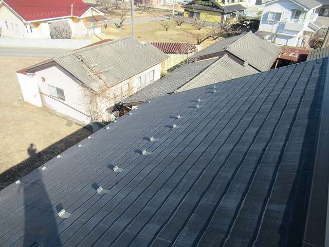 南アルプス市　屋根塗装　工事前①