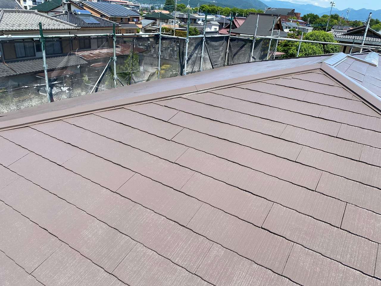 甲府市　屋根塗装工事　完成⑥