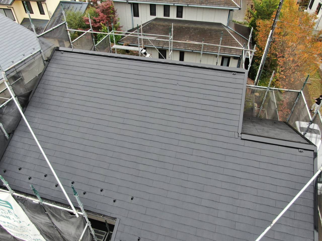 上野原市でスレート屋根の塗装を行いました！
