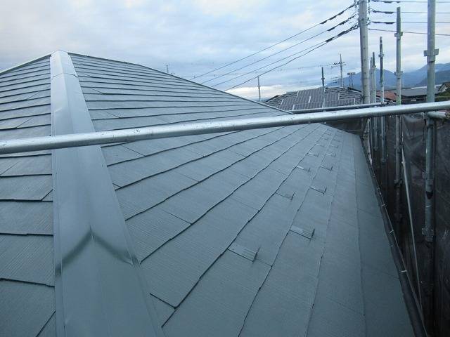 甲斐市　屋根塗装　完成②