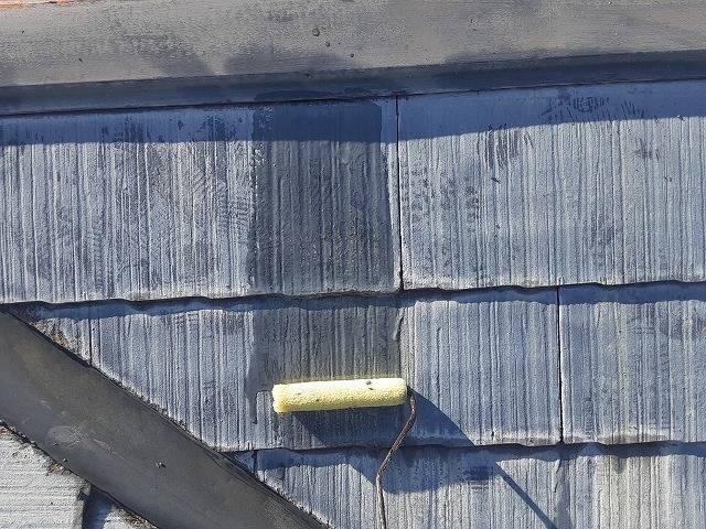 山梨市で劣化が始まったスレート屋根の塗装工事の行いました！