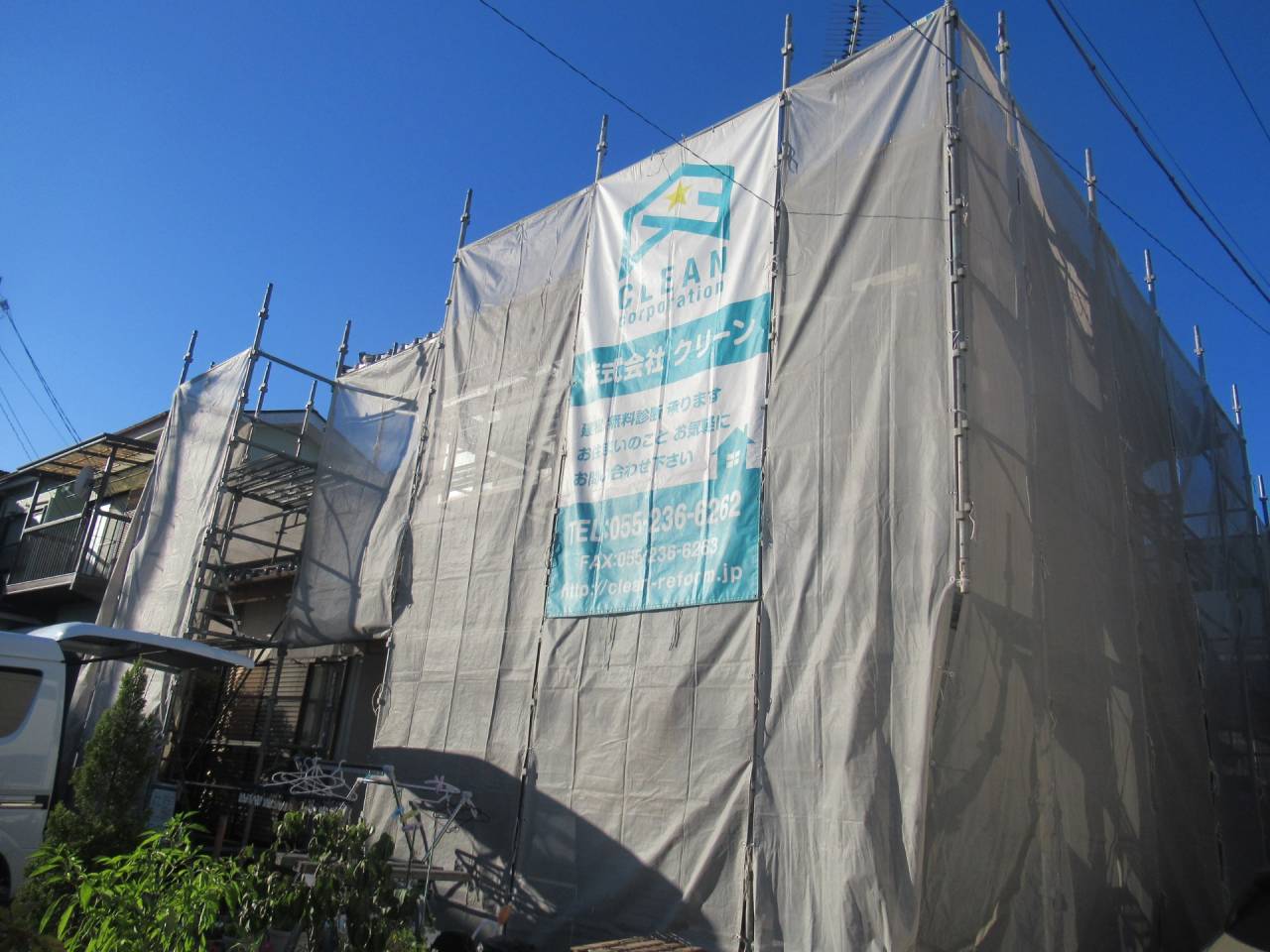 南アルプス市で和風二階建てのモルタル壁の外壁塗装工事で前回記事の続きでのご紹介をいたします！