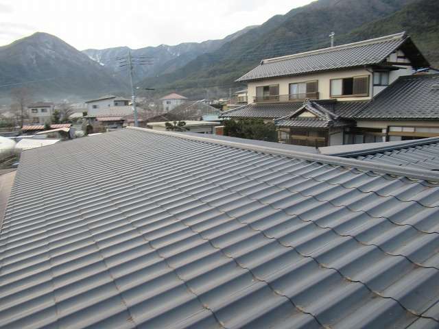 富士河口湖町　屋根塗装工事　工事前①