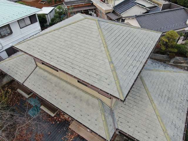 甲府市　屋根　劣化　塗装時期　施工前