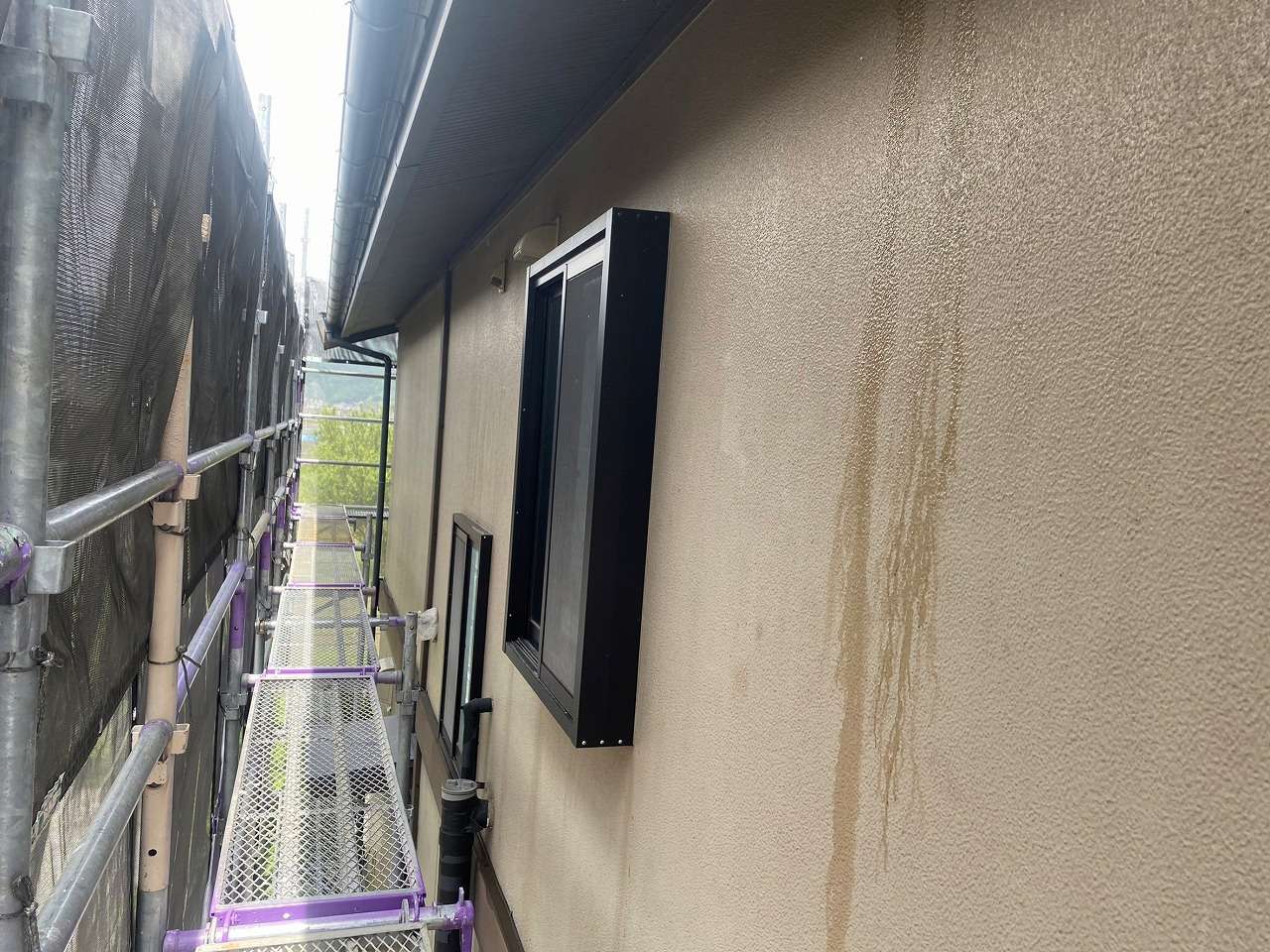 諏訪市　外壁塗装　高圧洗浄　