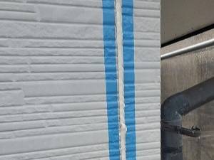 山梨市　外壁目地　目地材充填　打ち替え工事