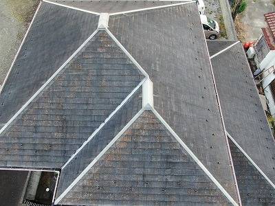 南アルプス市で遮熱塗料を使用して屋根の塗装工事を行いました