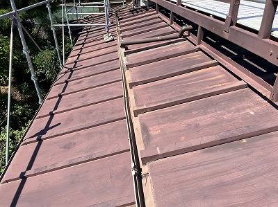 富士川町で瓦棒屋根の劣化が目立ち塗装工事をお勧めしました