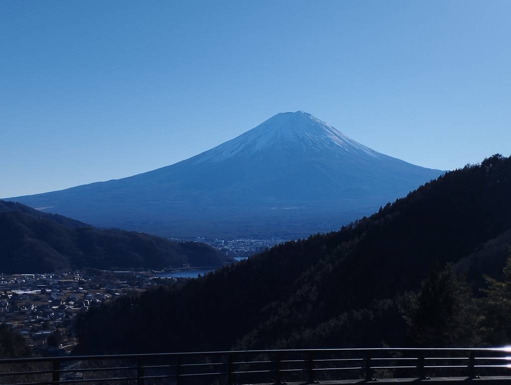 山中湖の現場に向かう途中　思わずパシャリ。