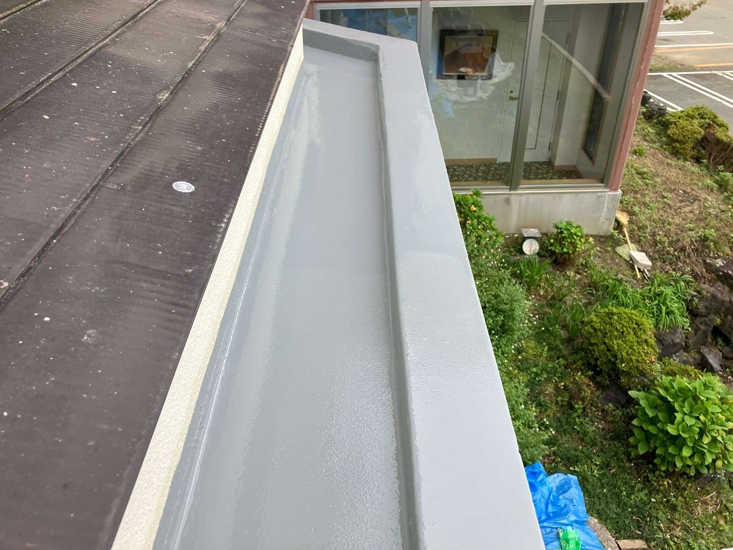 富士河口湖で宿泊施設の防水工事をおこないまいした。